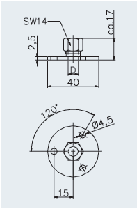  Thermokon Монтажный фланец с прижимной гайкой MF8